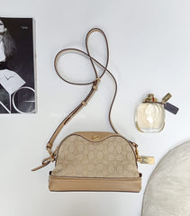 Coach F38113 Ivie Crossbody In Signature Jacquard Light Khaki Beechwood