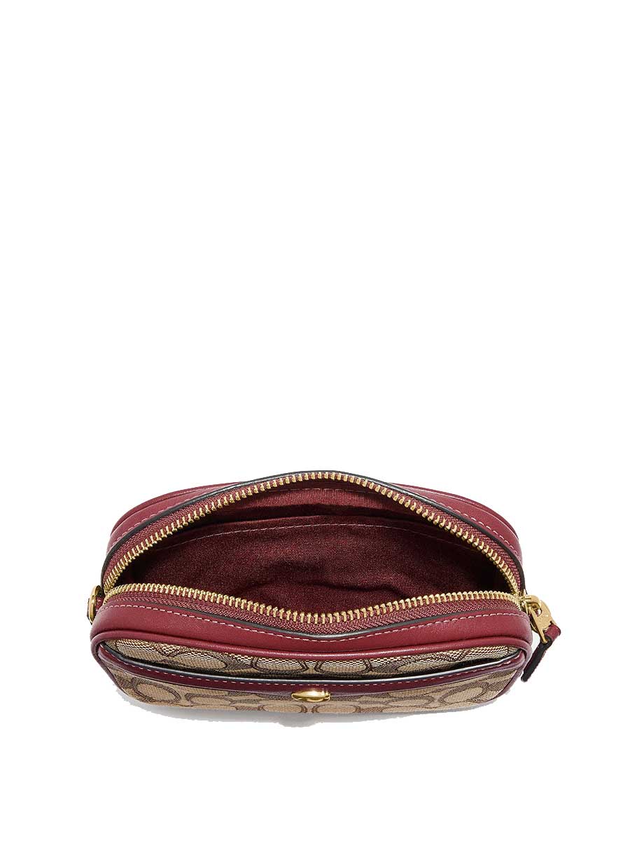 Coach F38687 Ivie Convertible Belt Bag In Signature Jacquard Khaki Win Balilene