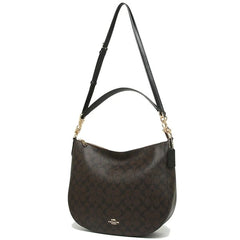 Coach F39527 Elle Hobo Sig Brown Black