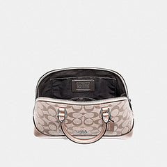 Coach F39556 Mini Sierra Satchel In Signature Canvas Platinum