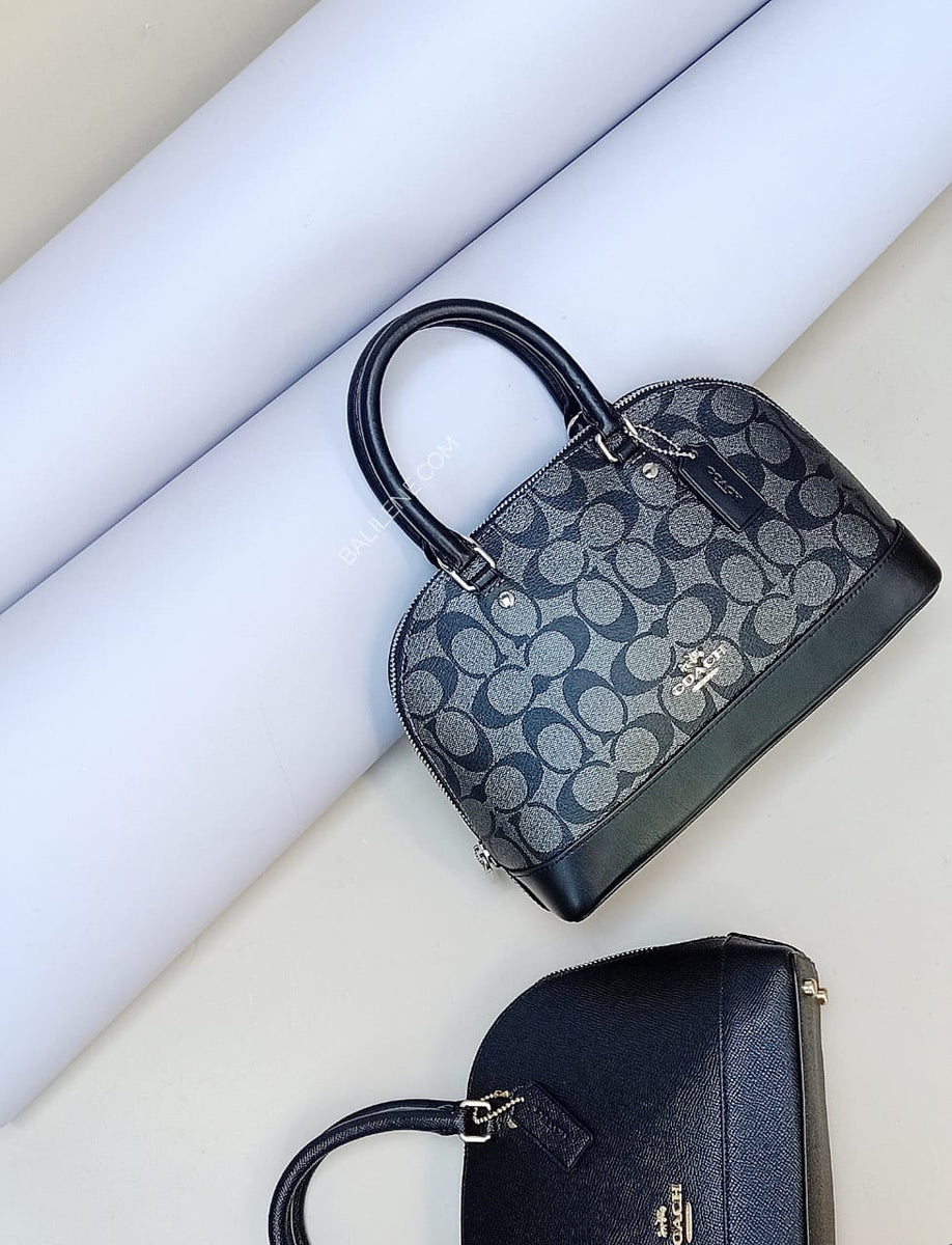 Coach F39556 Mini Sierra Satchel In Signature Gunmetal