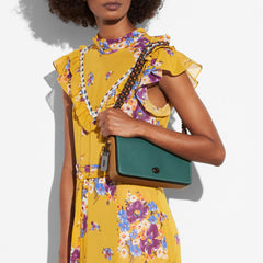 Coach F56263 Dinky Dark Turquoise / Light Saddle