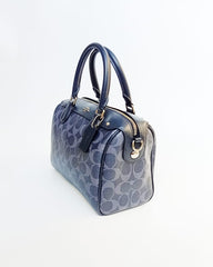Coach F57672 Mini Bennet Satchel In Signature Canvas Denim