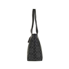 Coach F58292 Signature City Zip Tote Black Smoke