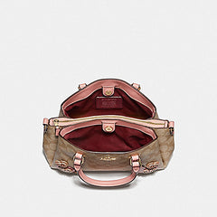 Coach F66873 Sig Heart Application Mini Sage Khaki Multi