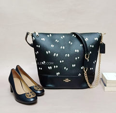 Coach F73202 Disney X Paxton Duffle With Snow White And The Seven Dwarfs Esey Print Black Multi