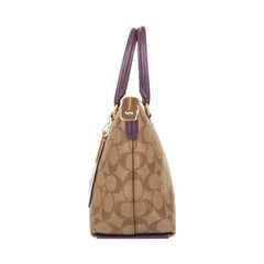 Coach F73220  Mini Emma Satchel Signature Canvas Khaki Tulip Multi