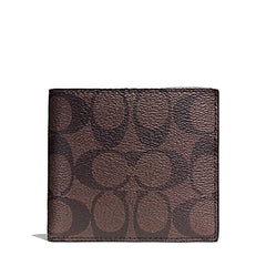 Coach F75083 Double Bill Signature Mahogany