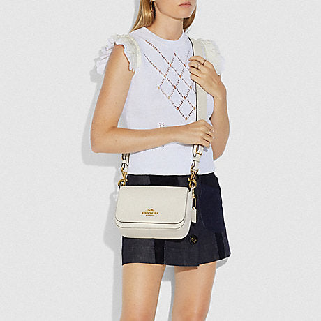 Coach F76698 Leather Jess Small Messenger Chalk