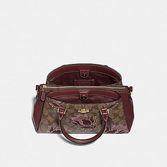 Coach F77850 Mini Sage Signature Khaki Pink Multi