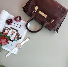 Coach F87295 Swagger 27 Pebble Leather Carryall Oxblood