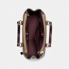 Coach F88563 Mini Surrey Signature Khaki Berry Multi