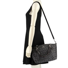 Coach F58283 Small Kelsey In Signature Silver Black Smoke
