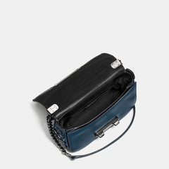 Coach 59087 swagger shoulder bag 20 glovetanned willow floral dark mineral