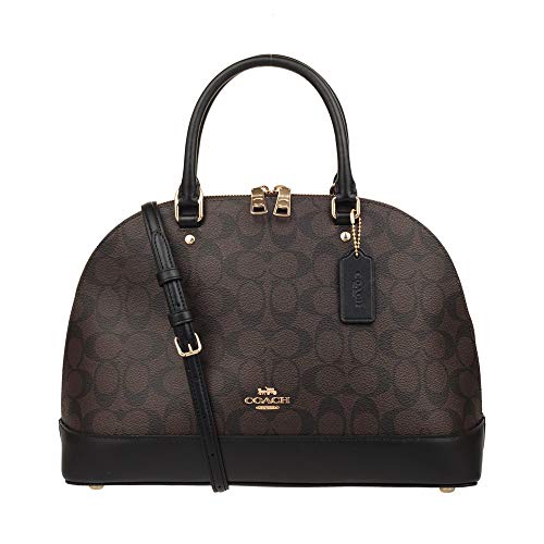 Coach F27584 Sierra Satchel Signature Brown Black – Balilene
