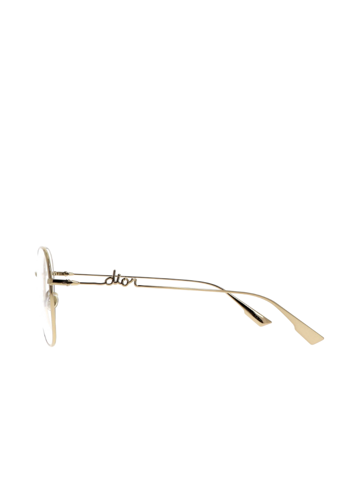 Dior gold frame glasses best sale