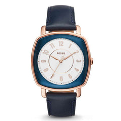 Fossil ES4197 Idealist Navy Leather Watch