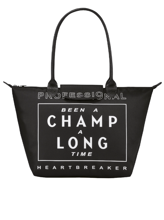 EU x Longchamp Shoulder Bag Black