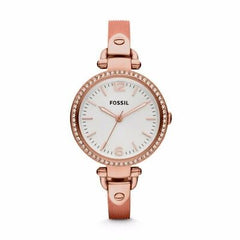 Fossil Es3237 Georgia Rose Gold-tone Steel Coral Bracelet Ladies Watch