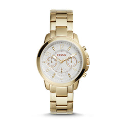 Fossil Es4037 Gwynn Chronograph Gold Stainless Steel Watch