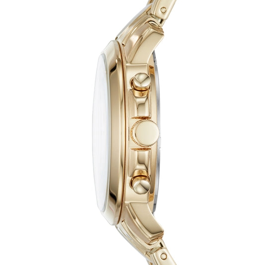 Fossil Es4037 Gwynn Chronograph Gold Stainless Steel Watch