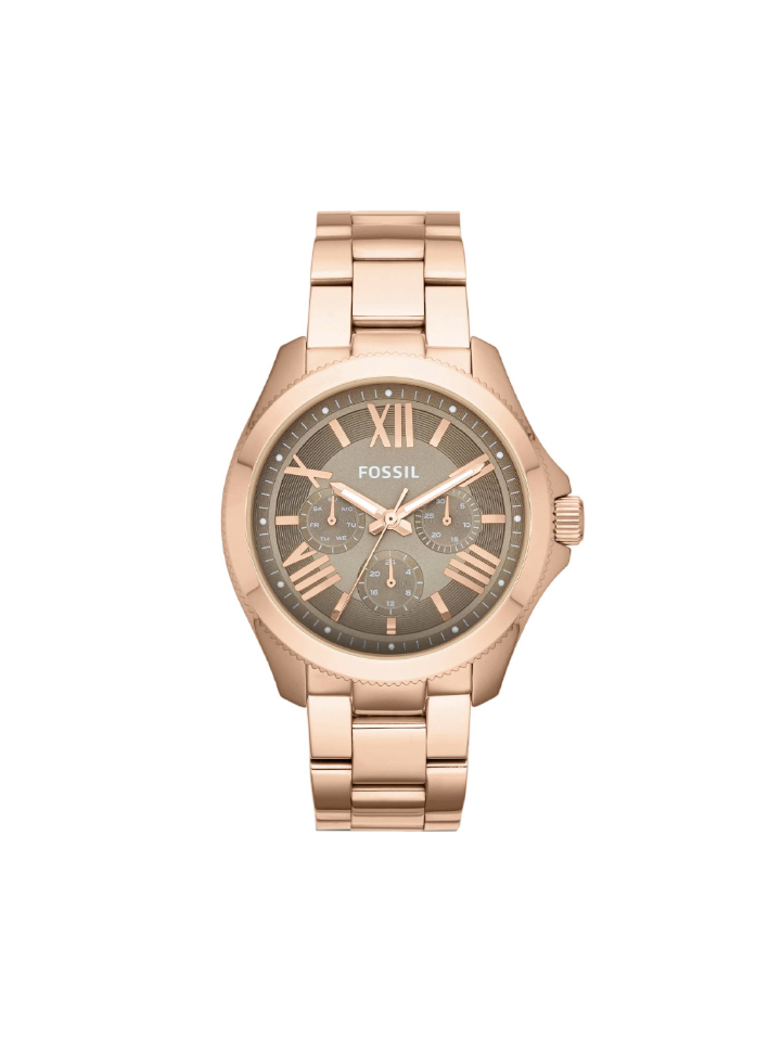 Fossil AM4533 Cecile Multifunction Dial Brown Rose Gold Watch
