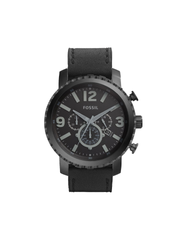 Fossil BQ1711 Gage Chronograph Black Leather Band Watch