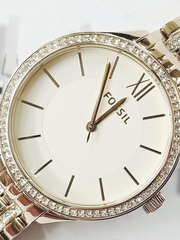 Fossil BQ3117 Three-Hand Gold Tone Stainless Steel Watch