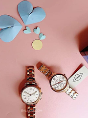 Fossil BQ3127 Suitor Multifunction Rose Gold Tone Stainless Watch