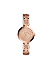 Fossil BQ3206 Kerrigan Three Hand Rose Gold Tone Stainless Steel Watch