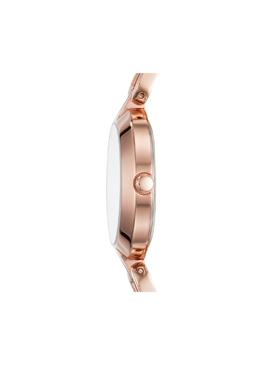 Fossil BQ3206 Kerrigan Three Hand Rose Gold Tone Stainless Steel Watch