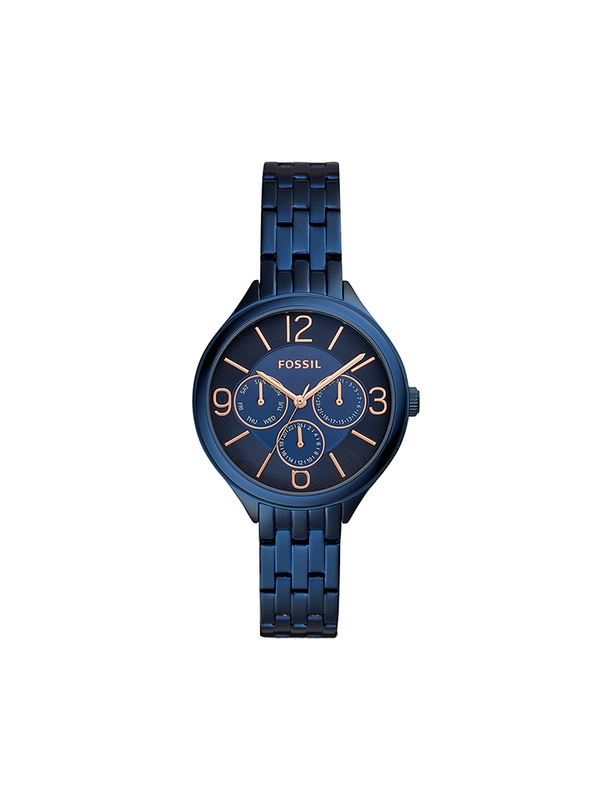 Fossil BQ3225 Suitor Three Hand Blue Stainless Steel Watch Balilene