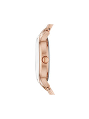 Fossil BQ3543SET Suitor Three-Hand Rose Gold-Tone Alloy Watch And Bracelet