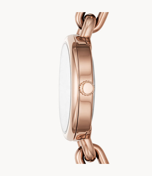 Fossil BQ3545 Embry Three-Hand Rose Gold-Tone Stainless Steel Watch