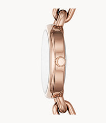 Fossil BQ3545 Embry Three-Hand Rose Gold-Tone Stainless Steel Watch