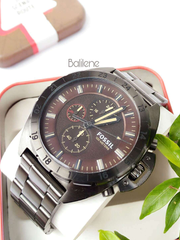 Fossil CH3002 Breaker Chronograph Smoke Stainless Steel Watch