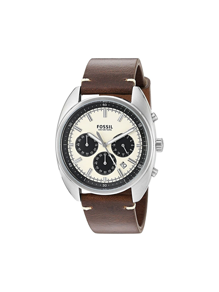Fossil CH3044 Drifter Chronograph Dark Brown Leather Watch