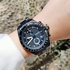 Fossil Ch2601 Decker Chronograph Black Stainless Steel Watch