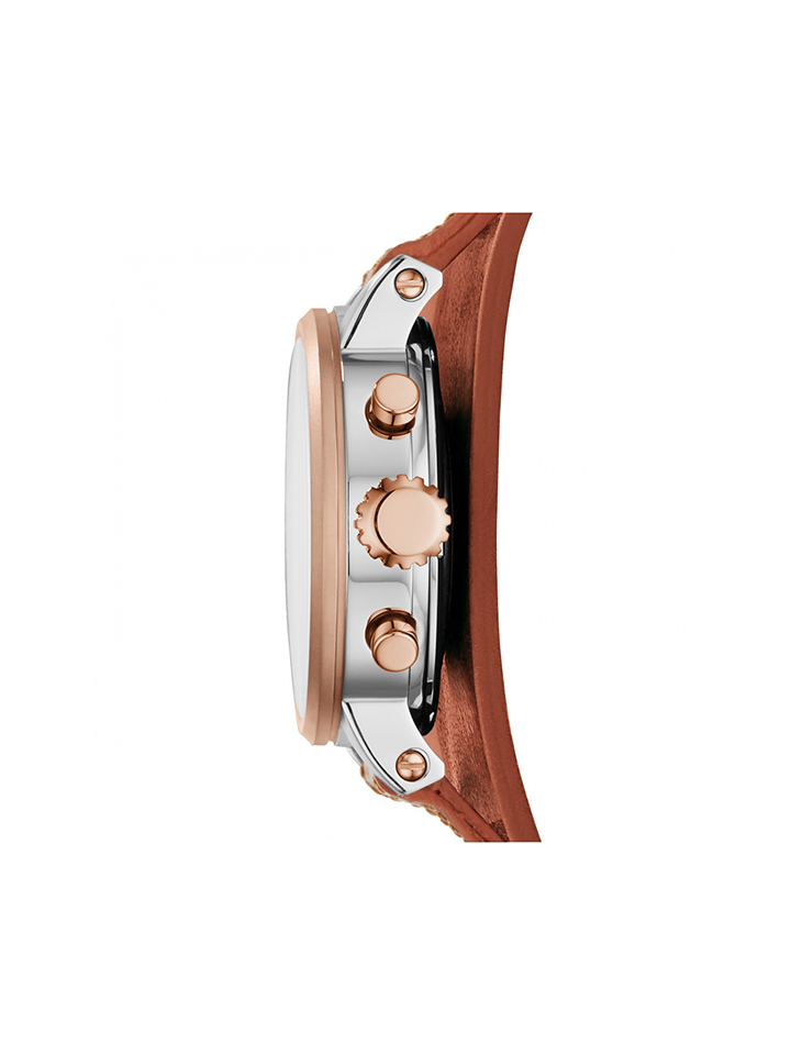 Jam Tangan Fossil ES3837 Boyfriend Chronograph Brown Leather