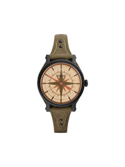 Fossil ES4044 Boyfriend Quartz One-Hand 12-Hour Canteen Leather Watch