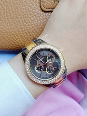 Fossil ES4079 Stella Multifunction Two-Tone Stainless Steel Watch