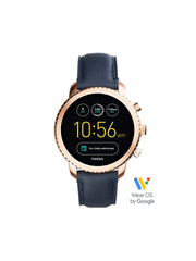 Fossil FTW4002 Gen 3 Smartwatch Explorist Navy Leather