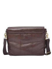 Fossil Defender Ew City Bag Dark Brown