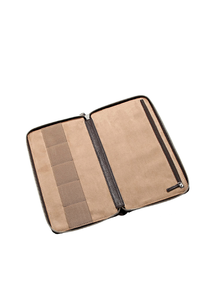 Fossil MLG0061200 Travel Watch Case Brown Light Luxury Clutch