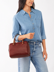 Fossil Rachel Satchel Red