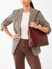 Fossil Rachel Tote Red