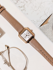 Fossil Raquel Three-Hand Taupe Eco Leather Watch