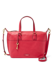 Fossil SHB1380933 Julia Satchel Crimson