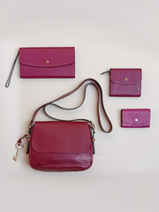 Fossil SL7493672 Haven Card Case Raspberry Wine