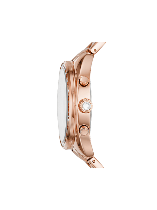Fossil Vale Chronograph Rose Gold-Tone Stainless Steel Watch